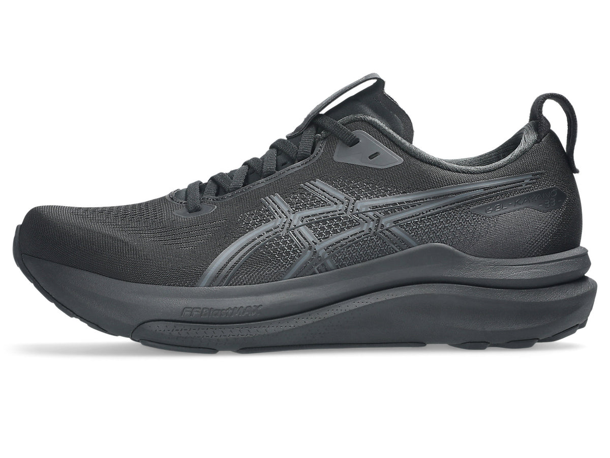 ASICS Gel-Kayano 33 Preto / Preto — vista lateral